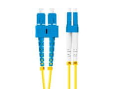 Lanberg optični povezovalni kabel SM SC/UPC-LC/UPC duplex 2m LSZH G657A1 premer 3mm, rumena barva