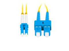 Lanberg optični povezovalni kabel SM SC/UPC-LC/UPC duplex 5m LSZH G657A1 premer 3mm, barva rumena