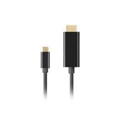 Lanberg Kabel USB-C(M)->HDMI(M) 1,8 m 4K 60Hz črn