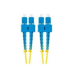 Lanberg optični povezovalni kabel SM SC/UPC-SC/UPC duplex 5m LSZH G657A1 premer 3mm, barva rumena
