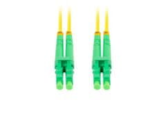 Lanberg optični povezovalni kabel SM LC/APC-LC/APC duplex 2m LSZH G657A1 premer 3mm, rumena barva