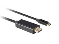 Lanberg Kabel USB-C(M)-&gt;DisplayPort(M) 1m 4K 60Hz črn