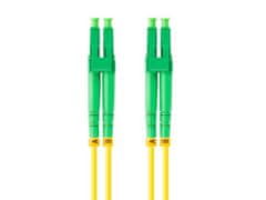 Lanberg optični povezovalni kabel SM LC/APC-LC/APC duplex 1m LSZH G657A1 premer 3mm, rumena barva