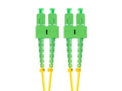 Lanberg optični povezovalni kabel SM SC/APC-SC/APC duplex 1m LSZH G657A1 premer 3mm, rumena barva