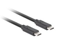 Lanberg USB-C M/M 3.1 GEN 2 kabel 0,5 m 10GB/S PD100W črn