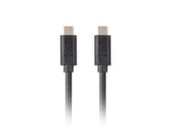 Lanberg USB-C M/M 3.1 GEN 2 kabel 1,8 m 10GB/S PD100W črn