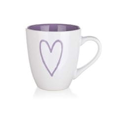 Banquet Keramični vrč HEARTS 550 ml, asorti, komplet 6 kosov