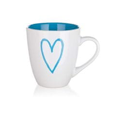 Banquet Keramični vrč HEARTS 550 ml, asorti, komplet 6 kosov