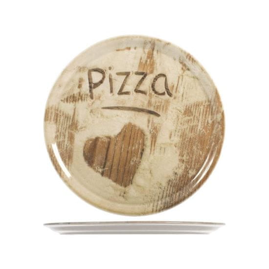 Saturnia Napoli pizza krožnik, 6 kosov, srce, 33 cm