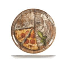 Napoli pizza krožnik, 6 kosov, potisk, 33 cm
