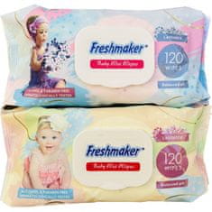 Freshmaker otroški vlažni robčki Lavender 120 kos (2 kos)