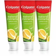Colgate Zobna pasta z naravnimi izvlečki Natura l s Lemon Trio 3 x 75 ml