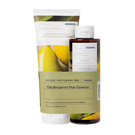 Korres Darilni set Bergamot Pear ( Body Clean ser & Body Milk)