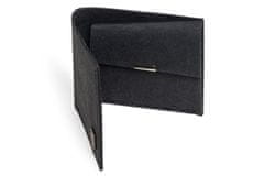BeWooden Čierna peňaženka z pratelného papiera Nox Washpaper Wallet univerzálne šedá-melange