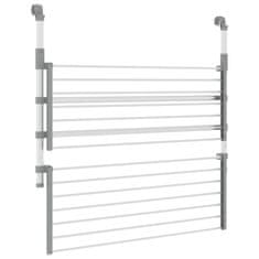 Greatstore Sušilnik perila za balkon 89x25x(60-95) cm aluminij