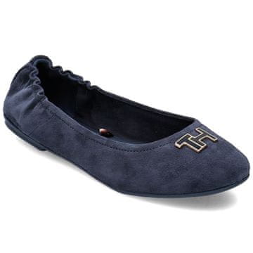 Tommy Hilfiger Baletni čevlji mornarsko modra Hardware