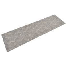 Vidaxl Kuhinjska preproga pralna rombi 45x150 cm žamet
