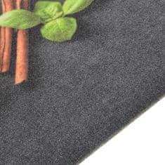Vidaxl Kuhinjska preproga pralna začimbe 45x150 cm žamet