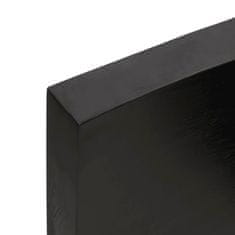 Vidaxl Kopalniški pult temno siv 100x50x6 cm obdelan trden les