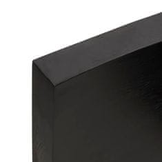 Vidaxl Kopalniški pult temno siv 120x40x6 cm obdelan trden les