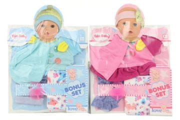 Oblačila za lutko 40 cm, mešanica različic