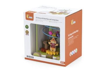 Leseni labirint na kolesih