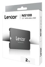 Lexar Lexarjev SSD NS100 2,5" SATA III - 2 TB (branje/pisanje: 550/500 MB/s)