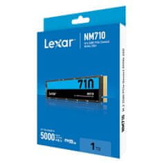 Lexar Lexarjev SSD NM710 PCle Gen4 M.2 NVMe - 1 TB (branje/pisanje: 5000/4500 MB/s)