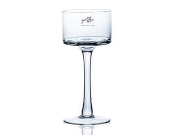 Steklena skleda CANDLE LIGHT na steblu d9x20cm