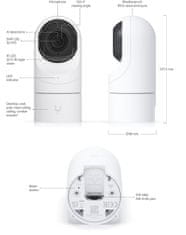 Ubiquiti IP kamera UniFi Protect UVC-G5-Flex, zunanja, 4Mpx, IR, PoE napajanje, LAN 100Mb