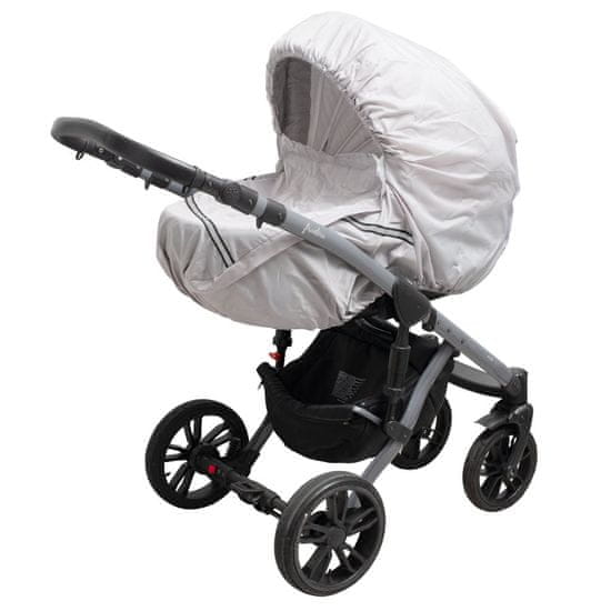 NEW BABY Prevleka za voziček z odsevnim elementom Basic siva