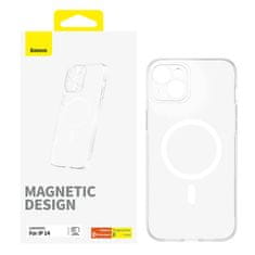 BASEUS magnetni ovitek za telefon ip14 serije os-lucent (prozoren)