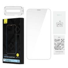 BASEUS 0,4 mm corning hd kaljeno steklo za iphone 12/12 pro + komplet za čiščenje