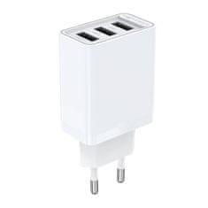 Vention 3xUSB-A omrežni polnilec FEAW0-EU 2,4A 12W (bel)