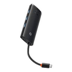 BASEUS HUB Baseus Lite Series 5-portni USB-C s HDMI+USB3.0x3+PD (črn)