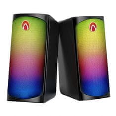 Blitzwolf aa-gcr3 2.0 računalniški zvočniki za igričarje, bluetooth 5.0, rgb, aux