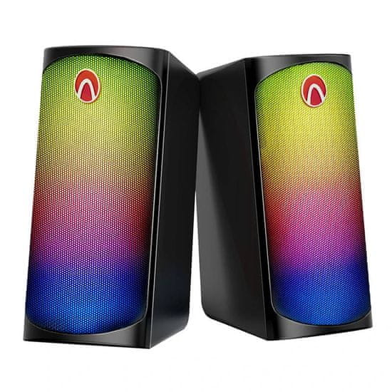 Blitzwolf aa-gcr3 2.0 računalniški zvočniki za igričarje, bluetooth 5.0, rgb, aux