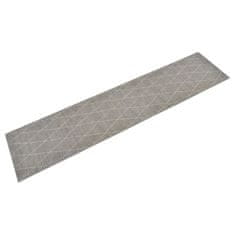 Vidaxl Kuhinjska preproga pralna rombi 60x300 cm žamet