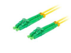 Lanberg optični povezovalni kabel SM LC/APC-LC/APC duplex 1m LSZH G657A1 premer 3mm, rumena barva