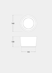 FUMAGALLI LED svetilka LIVIA 10W IP55 CCT