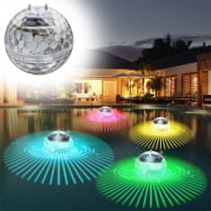 Cool Mango Solarna plavajoča LED svetilka, lučka za bazen, večbarvna vodna osvetljava - Lightball