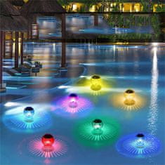 Cool Mango Solarna plavajoča LED svetilka, lučka za bazen, večbarvna vodna osvetljava - Lightball
