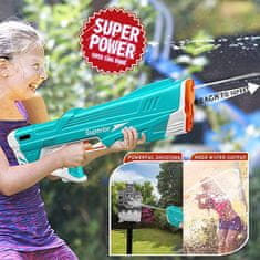 Cool Mango Avtomatska vodna pištola, hitro in enostavno polnenje vode, za vroče poletne dni, curek doseže dolžino 10 metrov, 280 ml kapaciteta vode, 500mAh, 43 cm – Watersplash