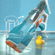 Cool Mango Avtomatska vodna pištola, hitro in enostavno polnenje vode, za vroče poletne dni, curek doseže dolžino 10 metrov, 280 ml kapaciteta vode, 500mAh, 43 cm – Watersplash