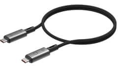 Linq USB-C v USB-C kabel, M/M, USB 4, 40Gbps, 8K 60Hz, 1 m, pleten