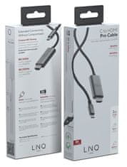 Linq USB-C v HDMI 2.1 kabel, M/M, 8K 60Hz, 4K 120Hz, HDR, 2 m, pleten