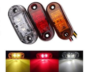 shumee 2 kosa pozicijske luči 2 LED 12-24V barve