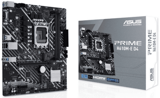 ASUS Prime H610M-E osnovna plošča, mATX, DDR4 (90MB19N0-M0EAYC)