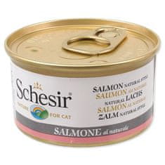 Schesir Konzerva SCHESIR Cat losos přírodní 85 g
