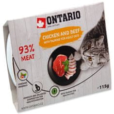 Ontario Vanička kuřecí s hovězím a taurinem 115 g